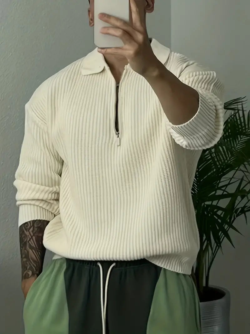 Stylish Quarter-Zip Pullover Modern