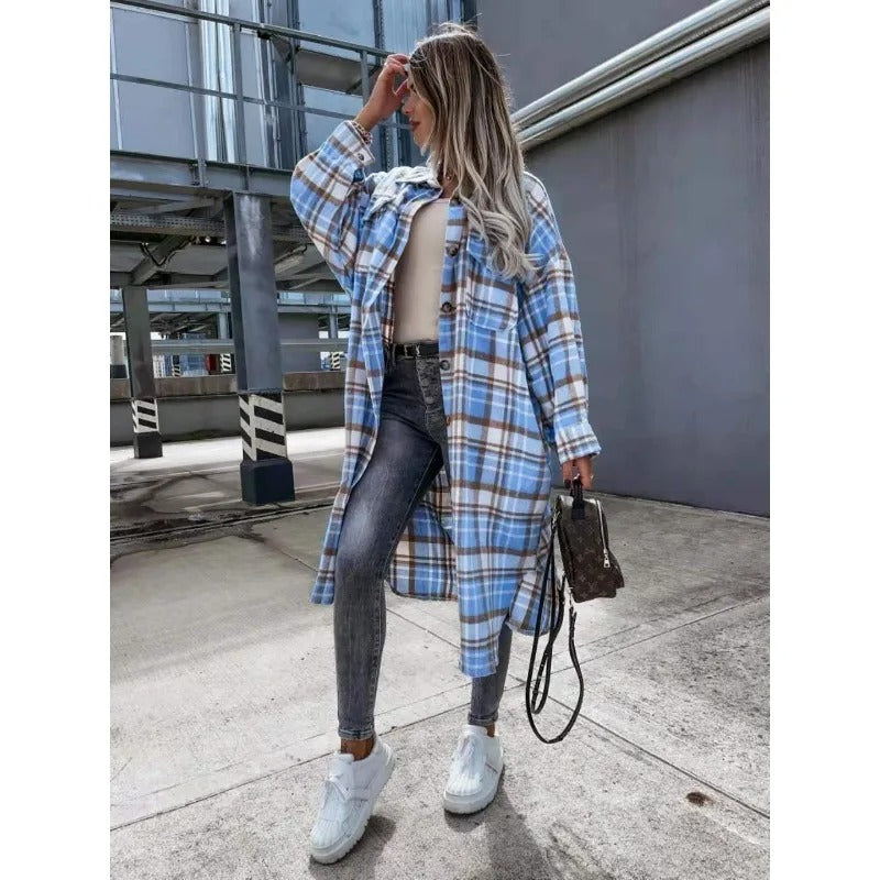 Modern Plaid Flannel Shirt