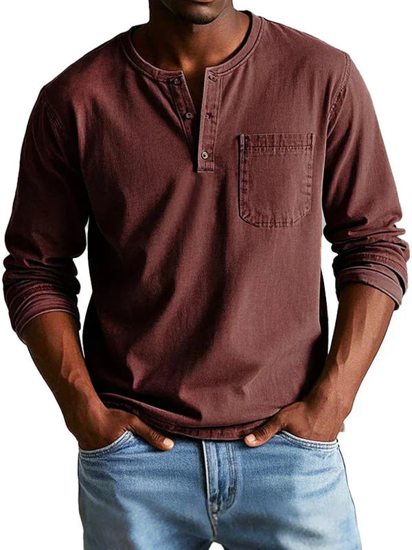 Men's Long-Sleeve Casual Shirt