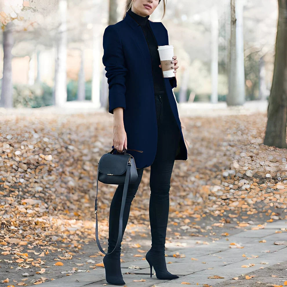 Colorful Wool Blazer Casual Chic Women