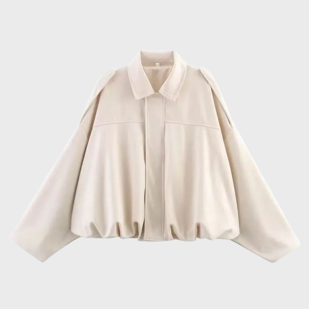 Oversized Suede Leather Jacket Warm & Stylish