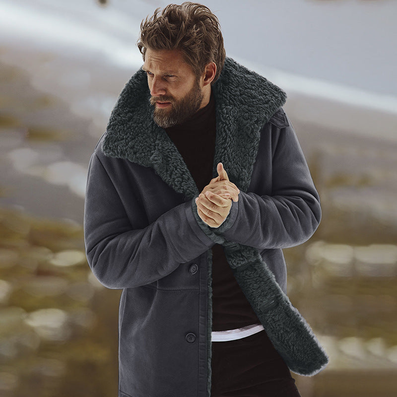 Men's Oversized Coat Soft Comfortable