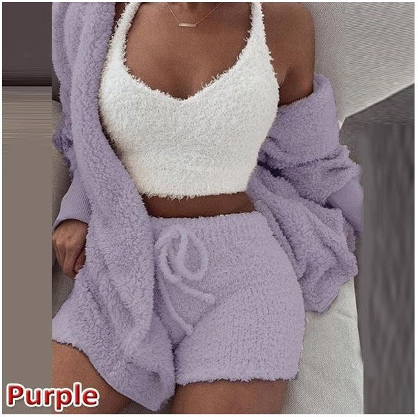 Women's Plush Lounge Set