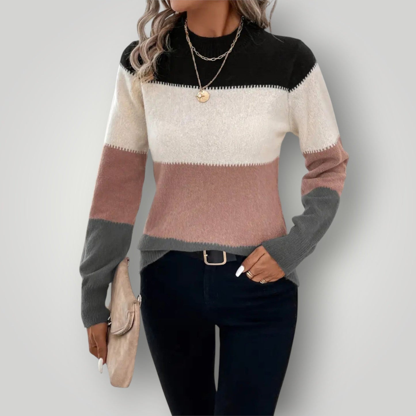 Women's Knitted Jumper Warm Soft Hooded