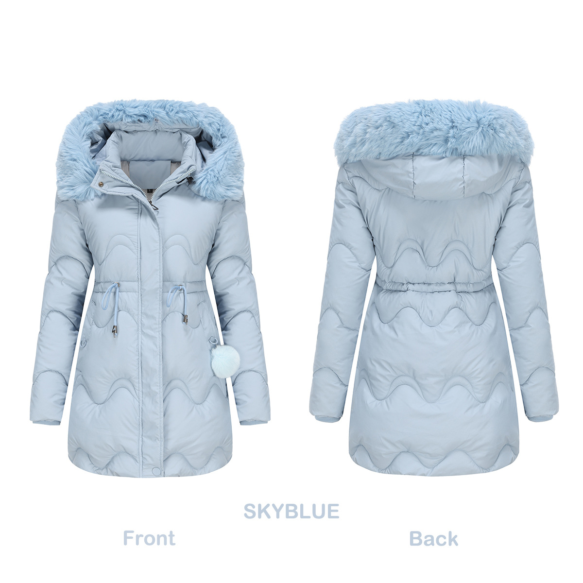 Winter Down Jacket Hood Warm Insulated