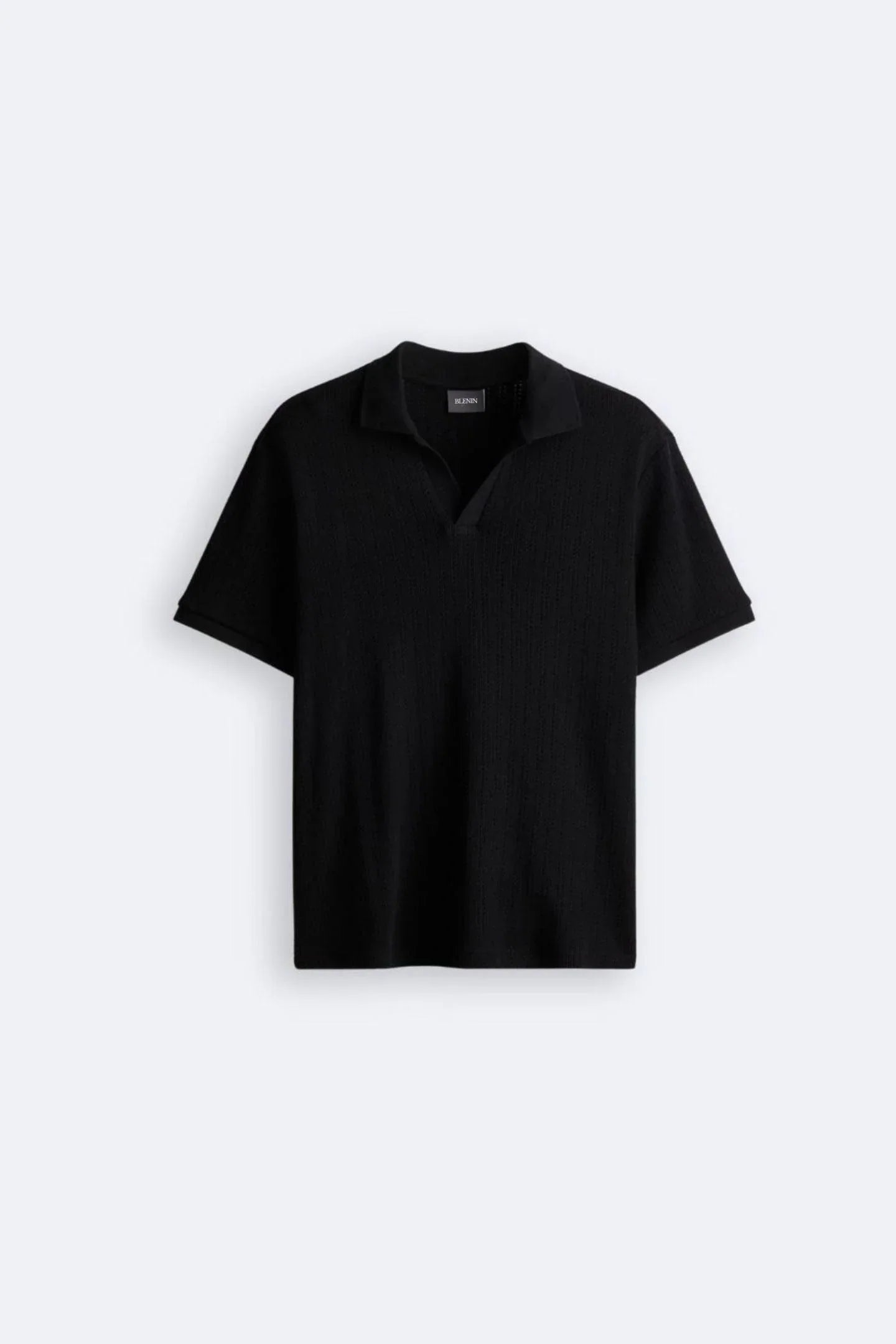 Men's Knitted Polo Shirt Elegant Design