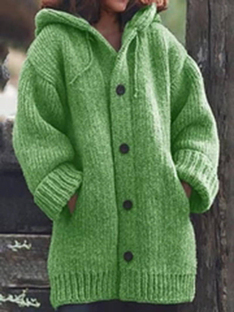 Oversized Warm Hooded Cardigan