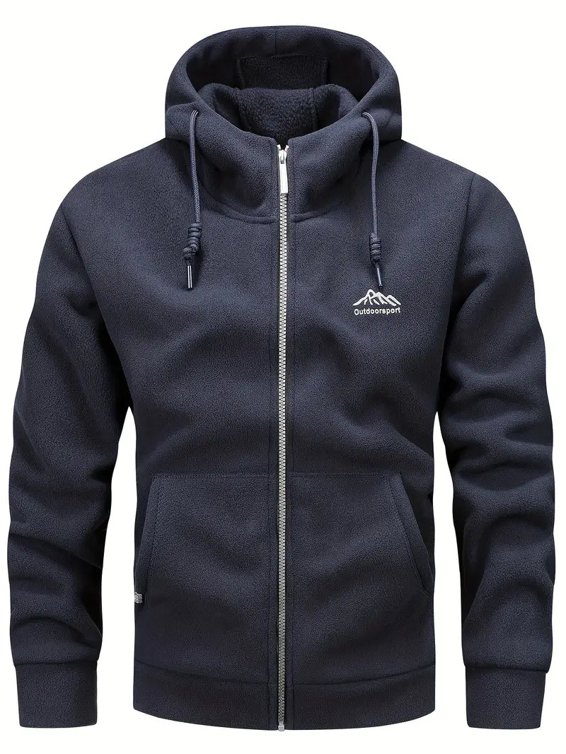 Men's Warm Hooded Fleece Jacket