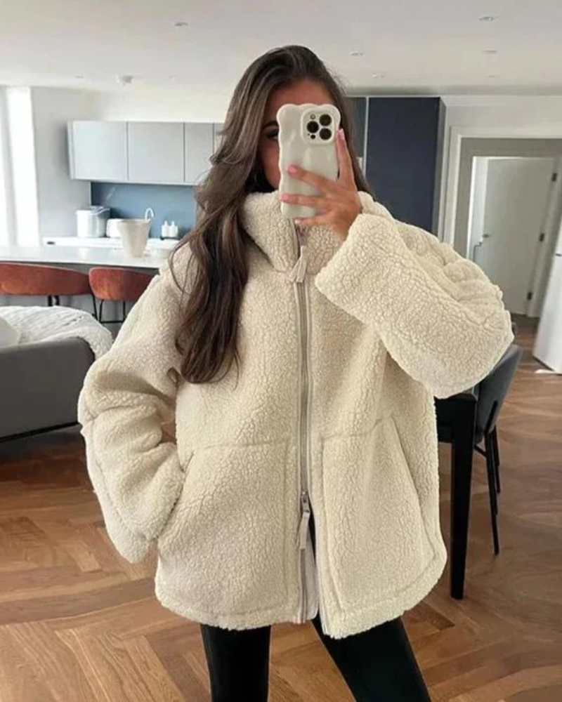 Women's Warm and Cuddly Teddy Jacket