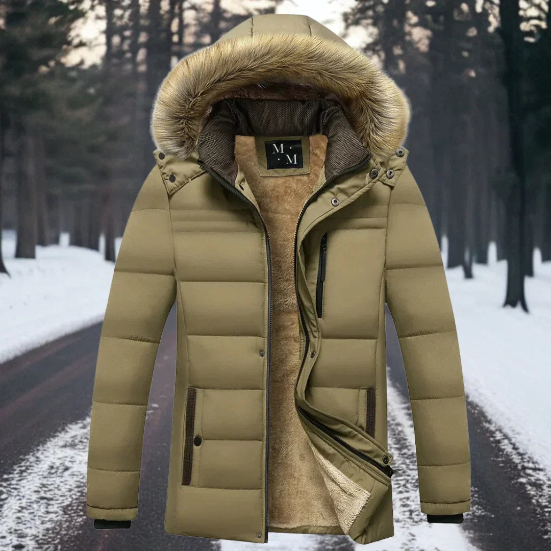 Elegant Women's Coat Warm Genuine
