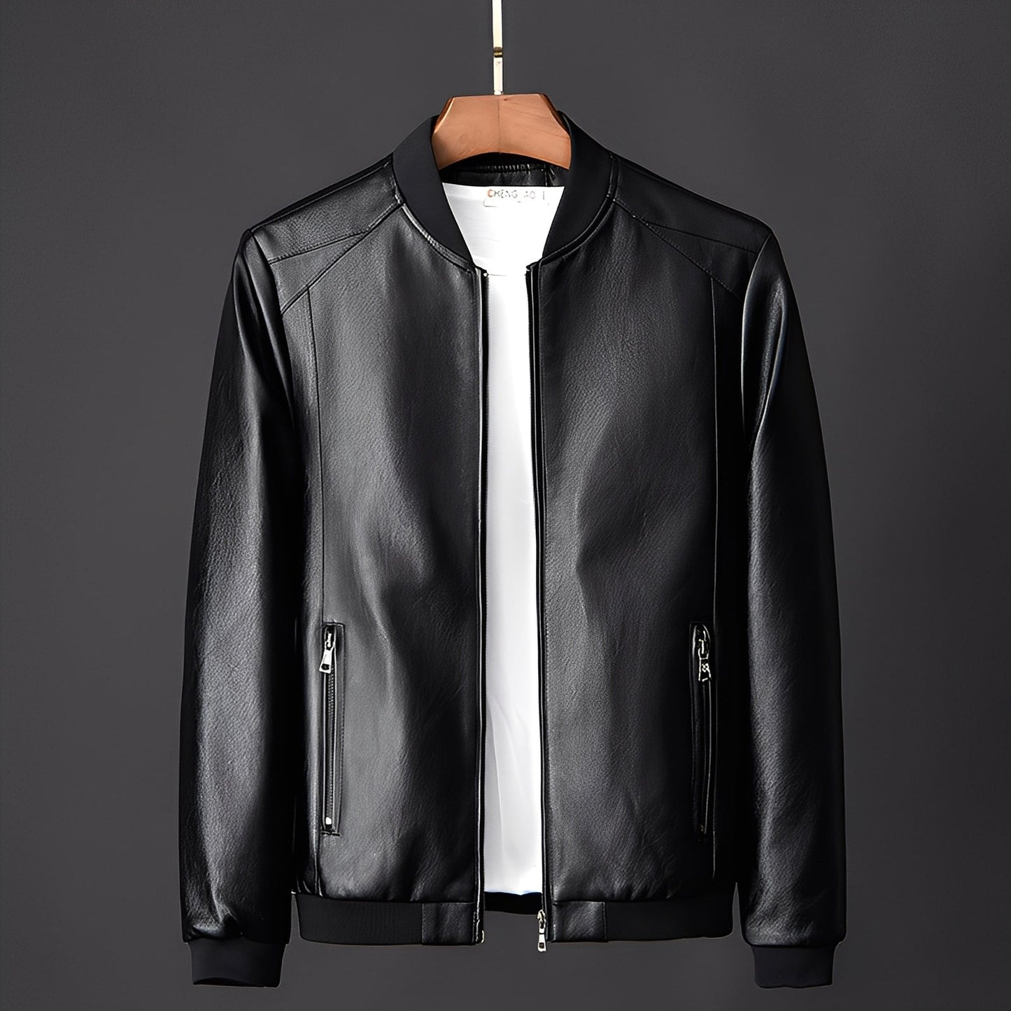 Tailor-made Leather Jacket Men Biker Style
