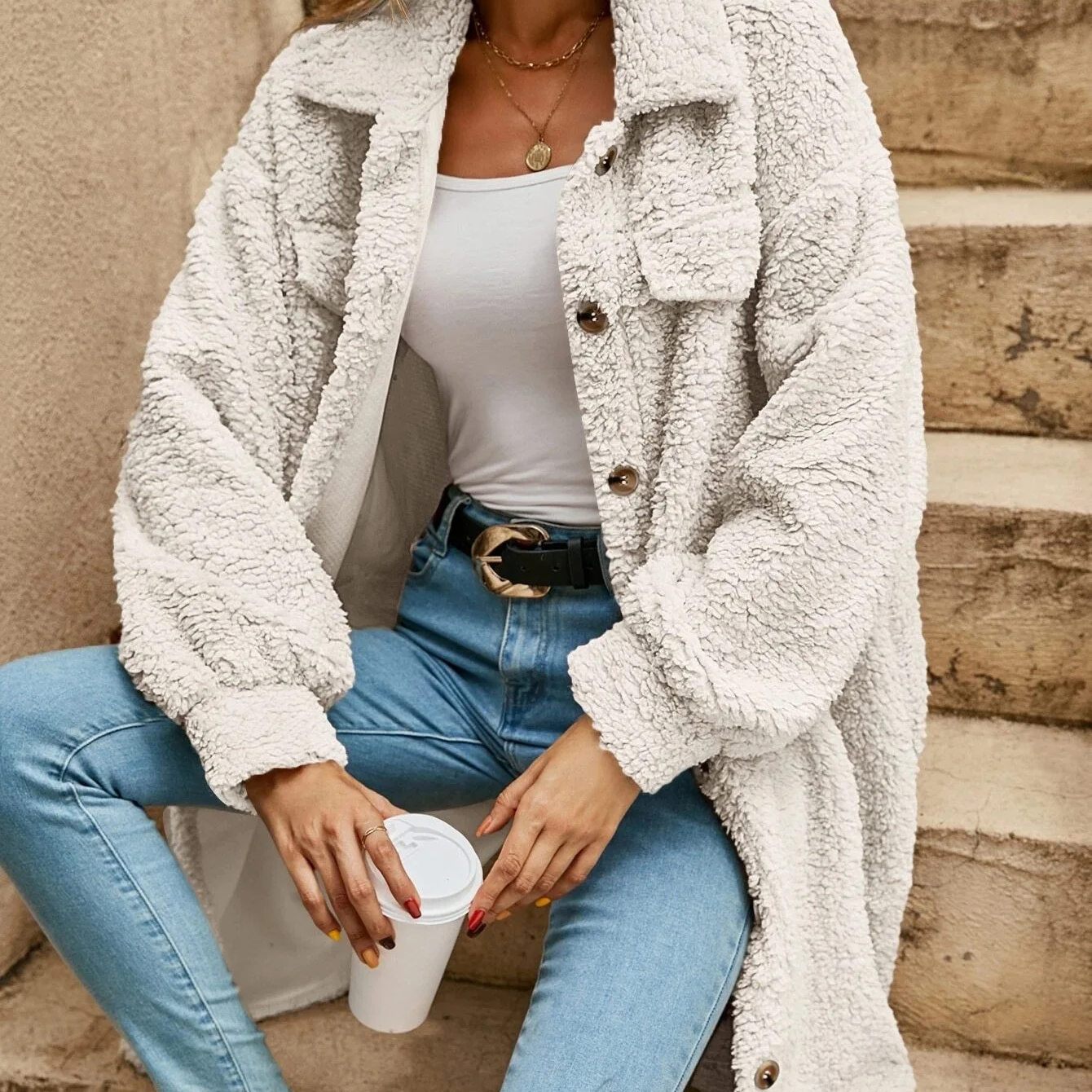 Chic Women's Teddy Coat Autumn Trend