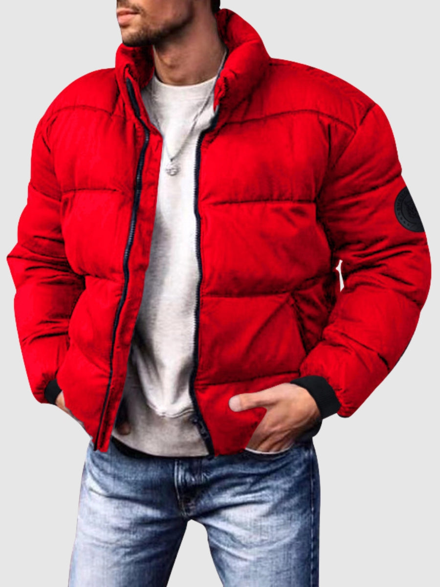 Men's Winter Jacket Polyester Warm Insulated