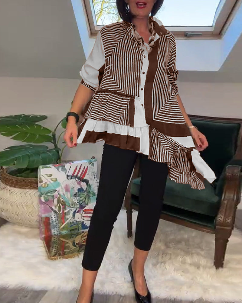Unique Shirt with Colorful Patchwork Design