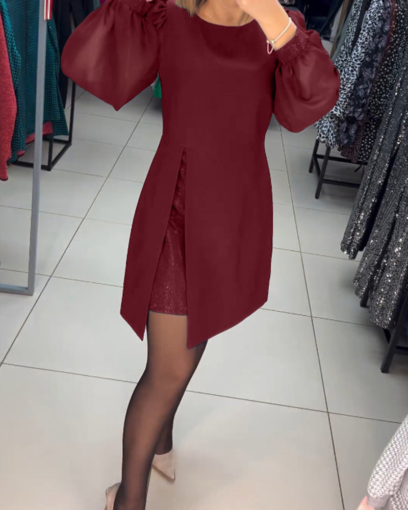 Elegant Women's Solid Color Dress