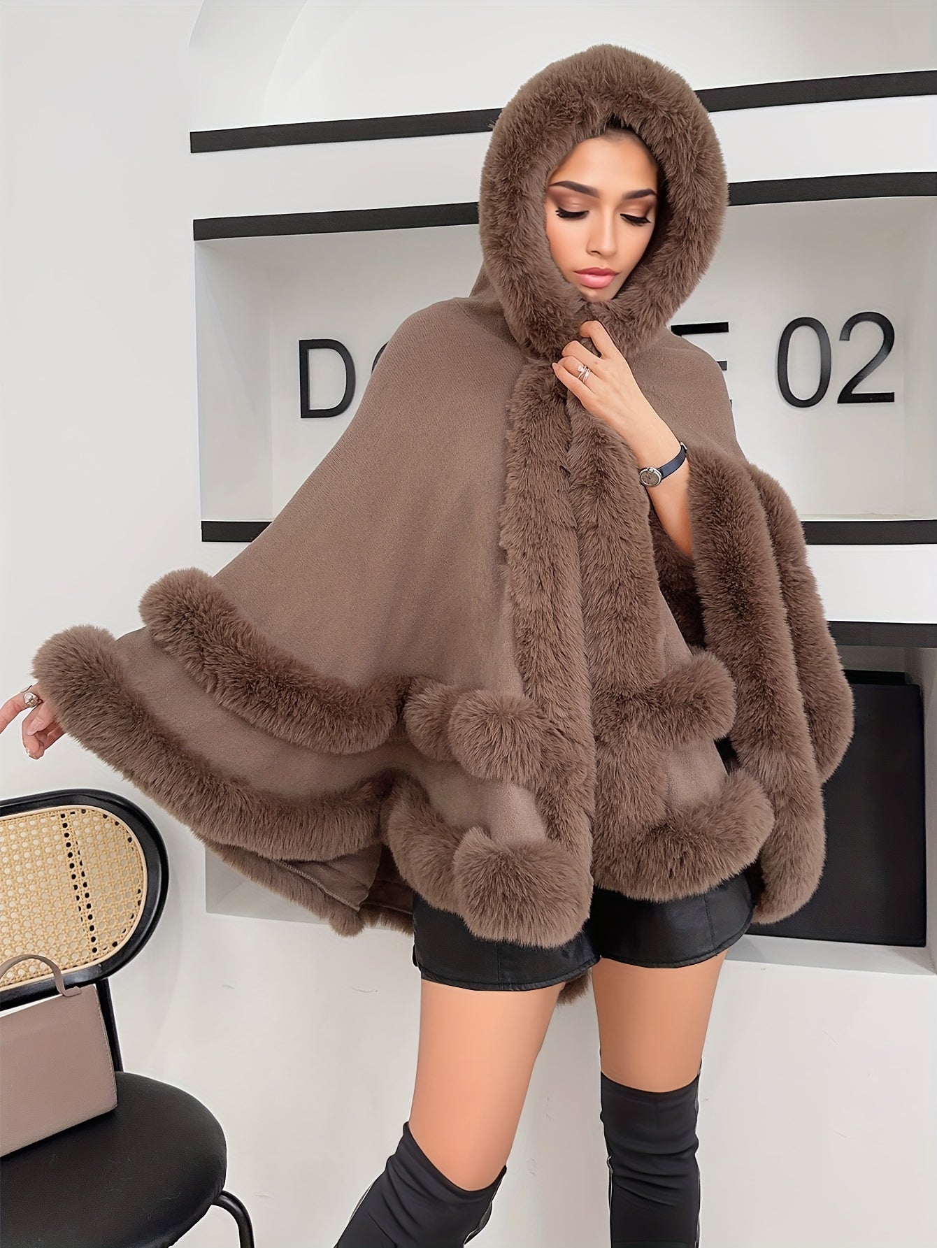 Soft Oversized Women's Faux Fur Coat