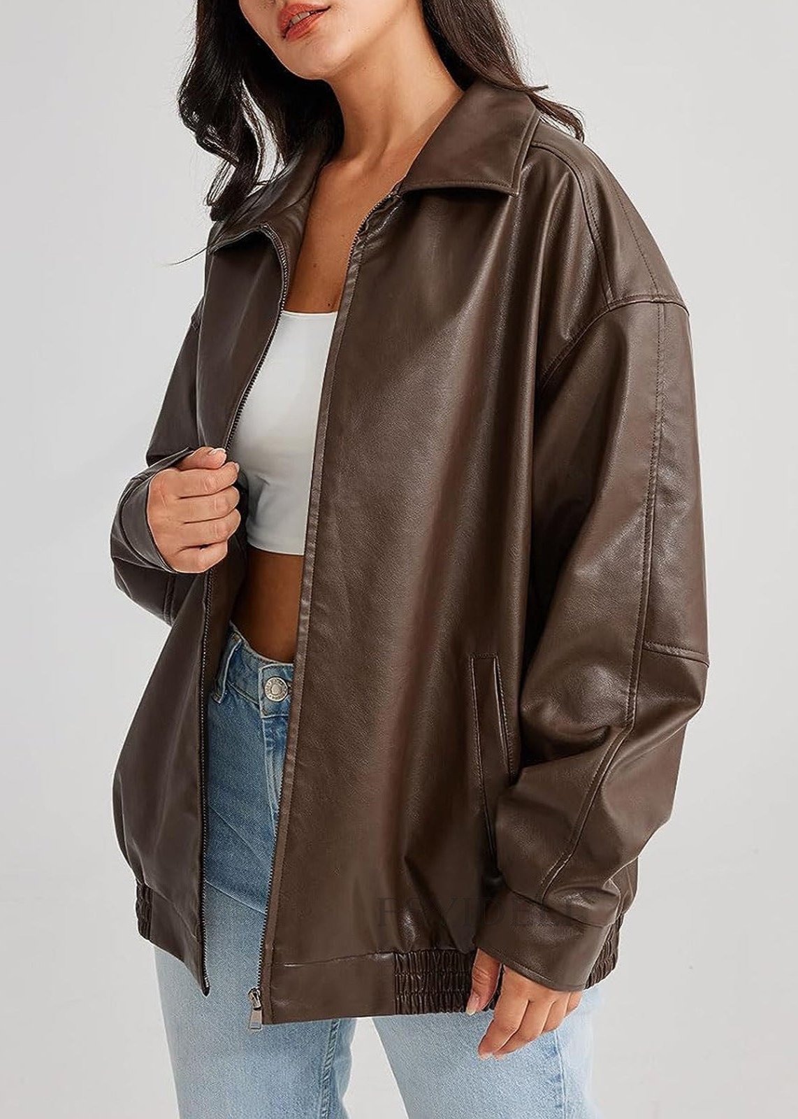 Leather Jacket Locomotive Style Cool