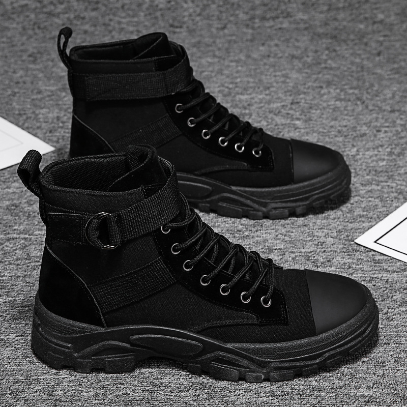 Motorcycle Boots High Shaft Adjustable Ankle Strap