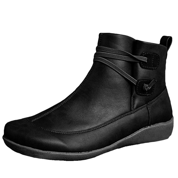 Damenstiefel Leder Warm Bequem
