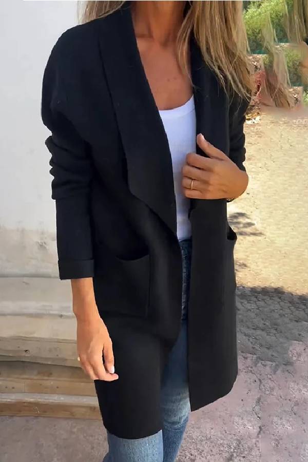 Fashionable Mid-Length Cardigan Jacket for Women