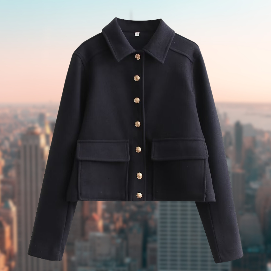 Women's Wool Jacket Autumnal Elegant Long