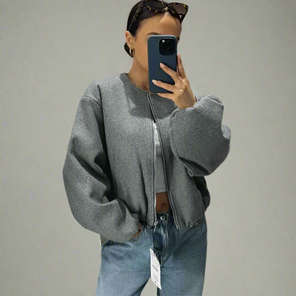 Fashionable Bomber Jacket Currently Laced