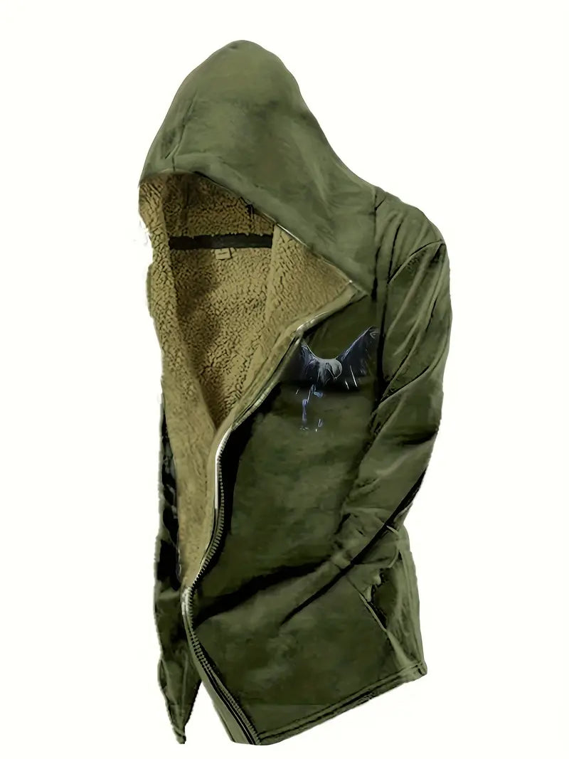 Eagle Hooded Warm Outdoor Coat