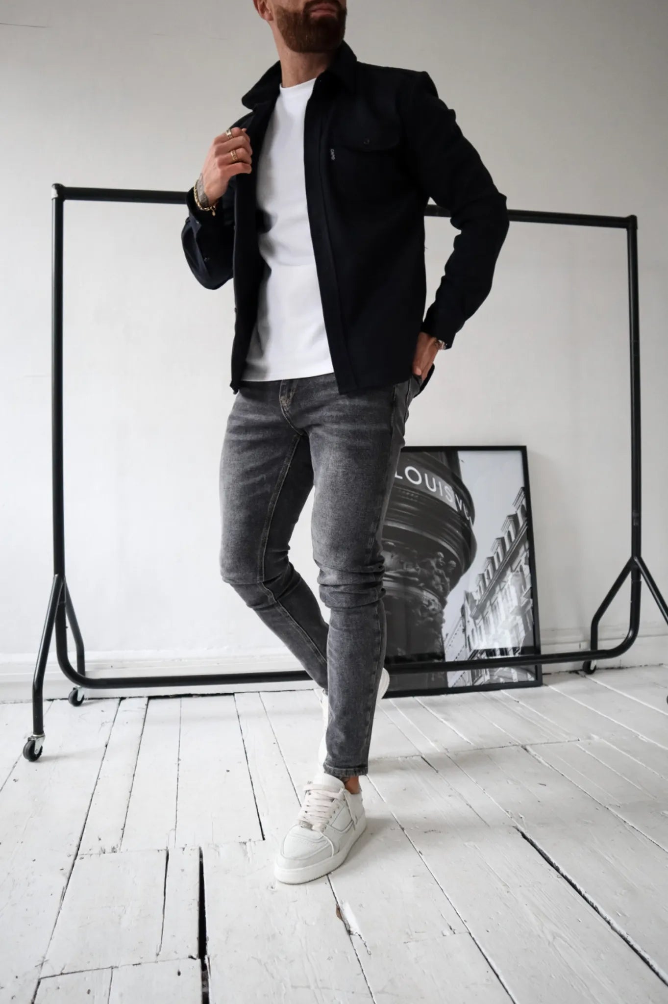 Stilvolle Damenjacke Button Down Style