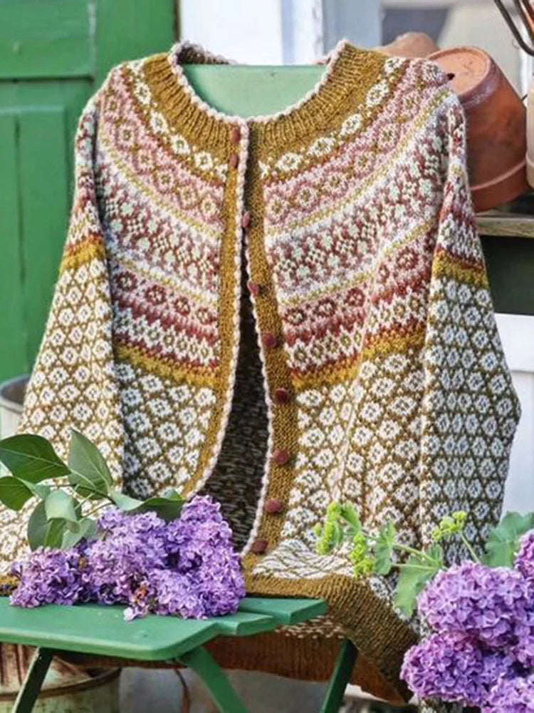 Damenschal Pullover Weich Vintage-Style - IdealeKleiden