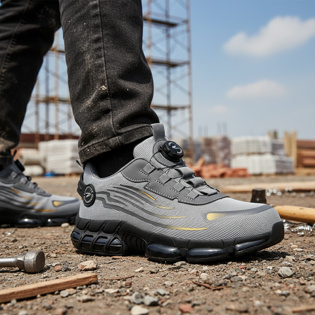 Men's Work Shoes Steel Toe Durable