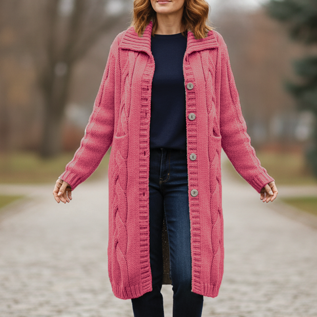 Warm Knitted Dress Women's Coat