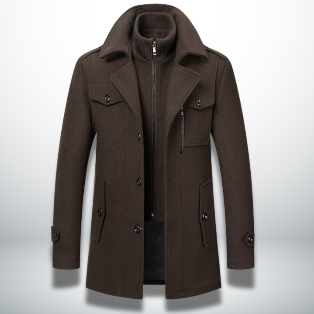 Men's Modern Button-up Coat