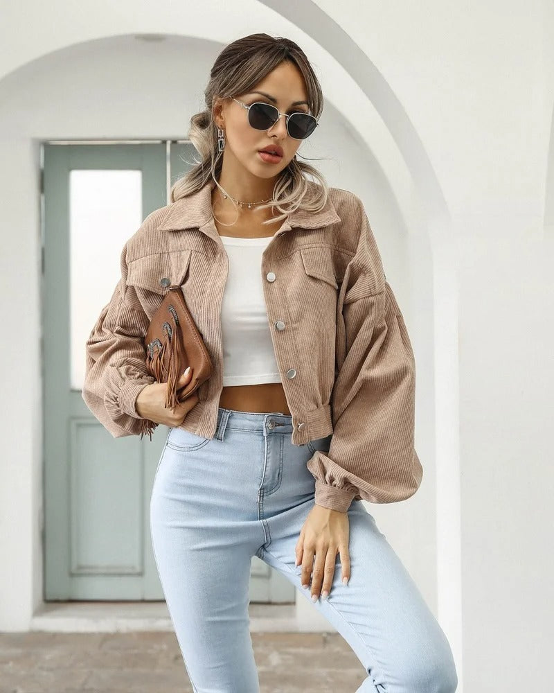Fashionable short jacket, denim style