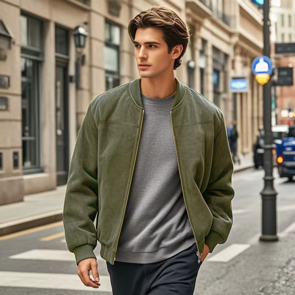 Men's Modern Style Bomber Jacket
