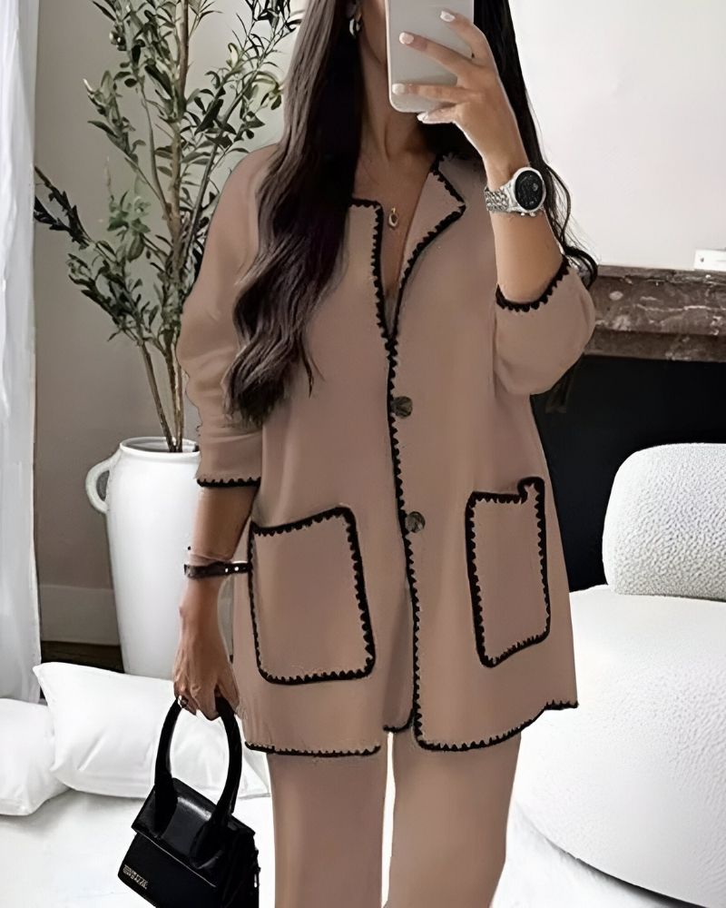 Elegant Two-Piece Suit Smart & Chic