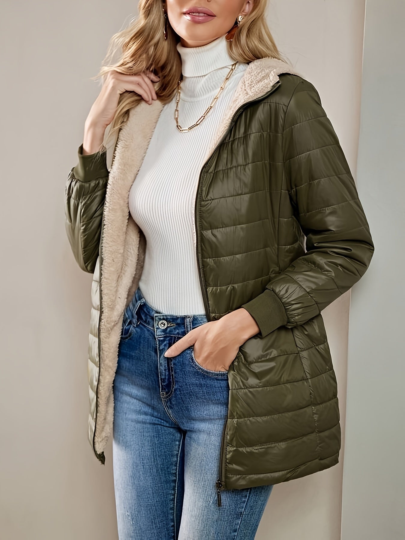 Stylische Quilted-Jacke Damen Elegant