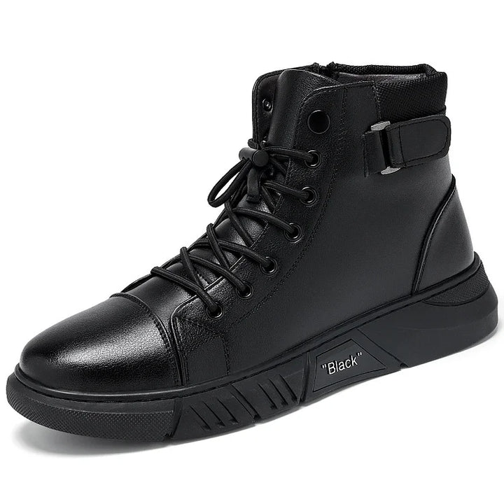 Herren Stiefel Leder Echtleder Vielseitig - IdealeKleiden