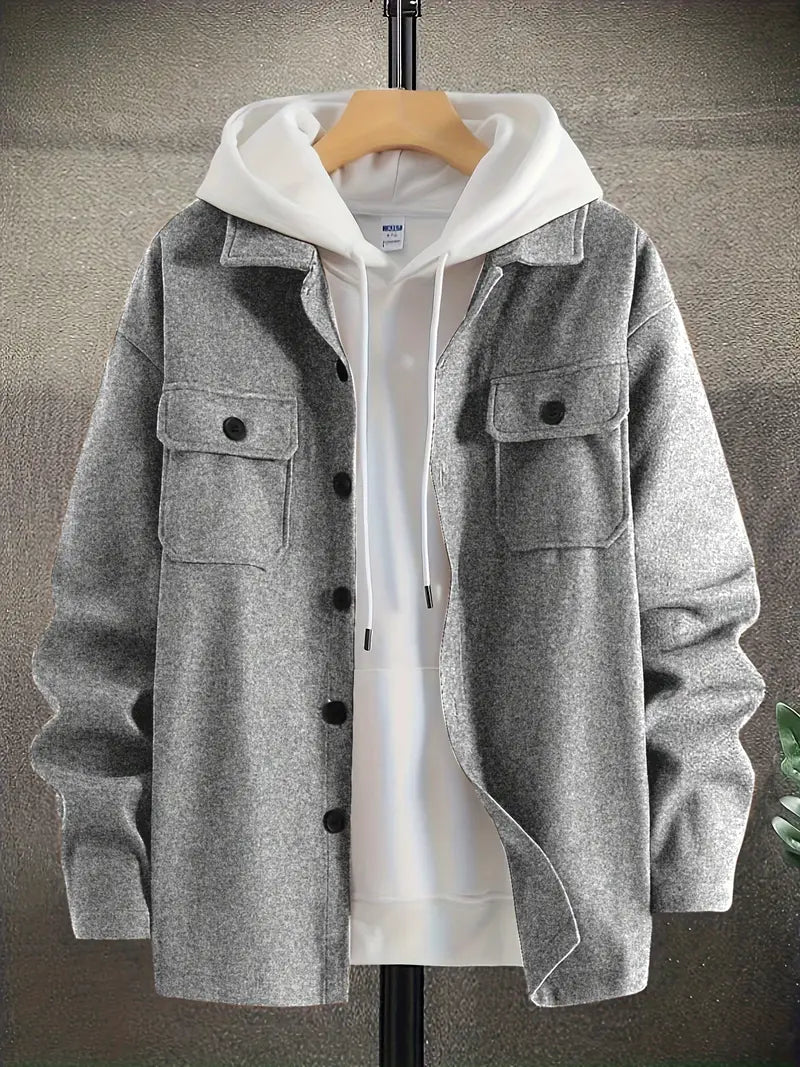Casual Men's Jacket Long Sleeve Casual Style