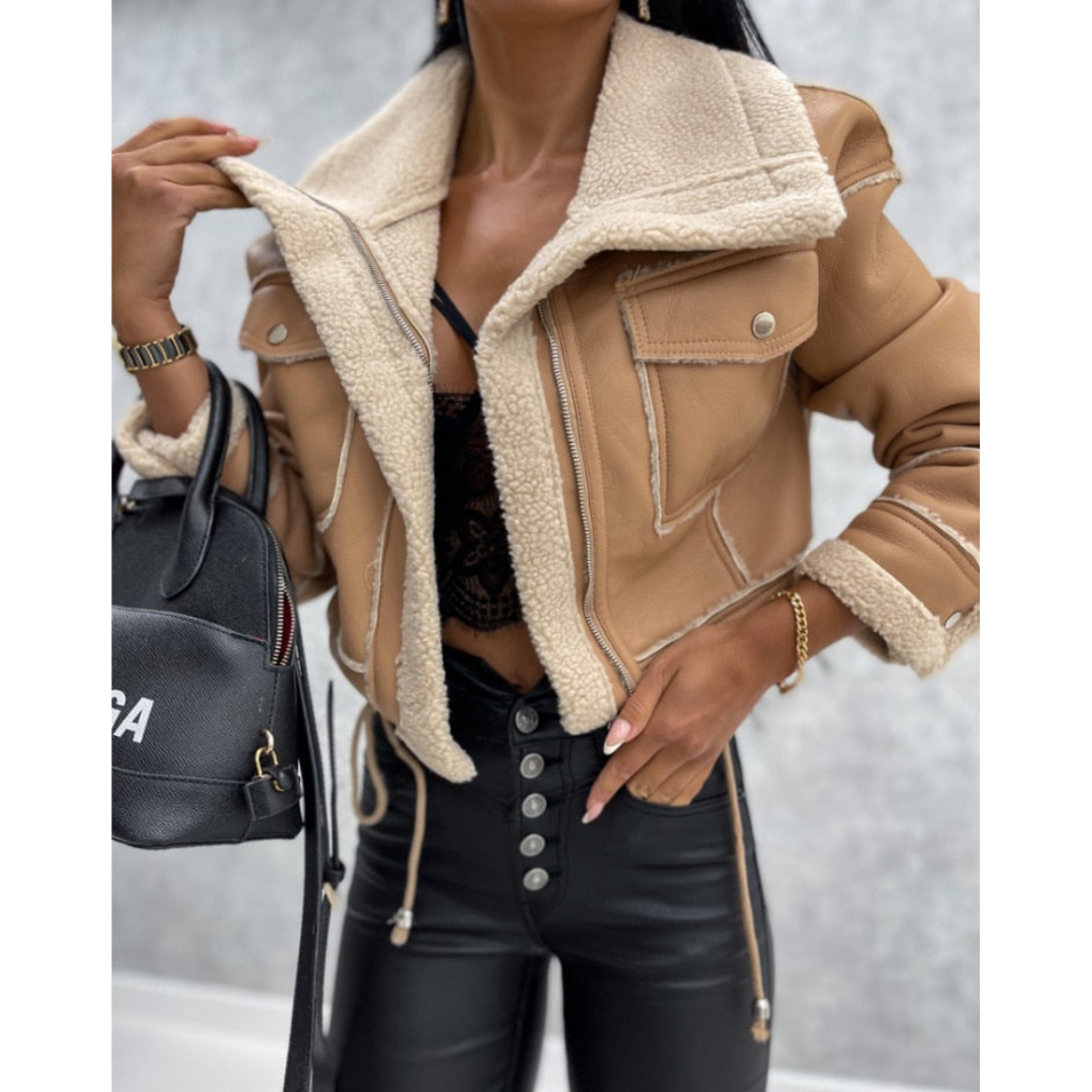 Fashionable Women's Short Pilot Jacket