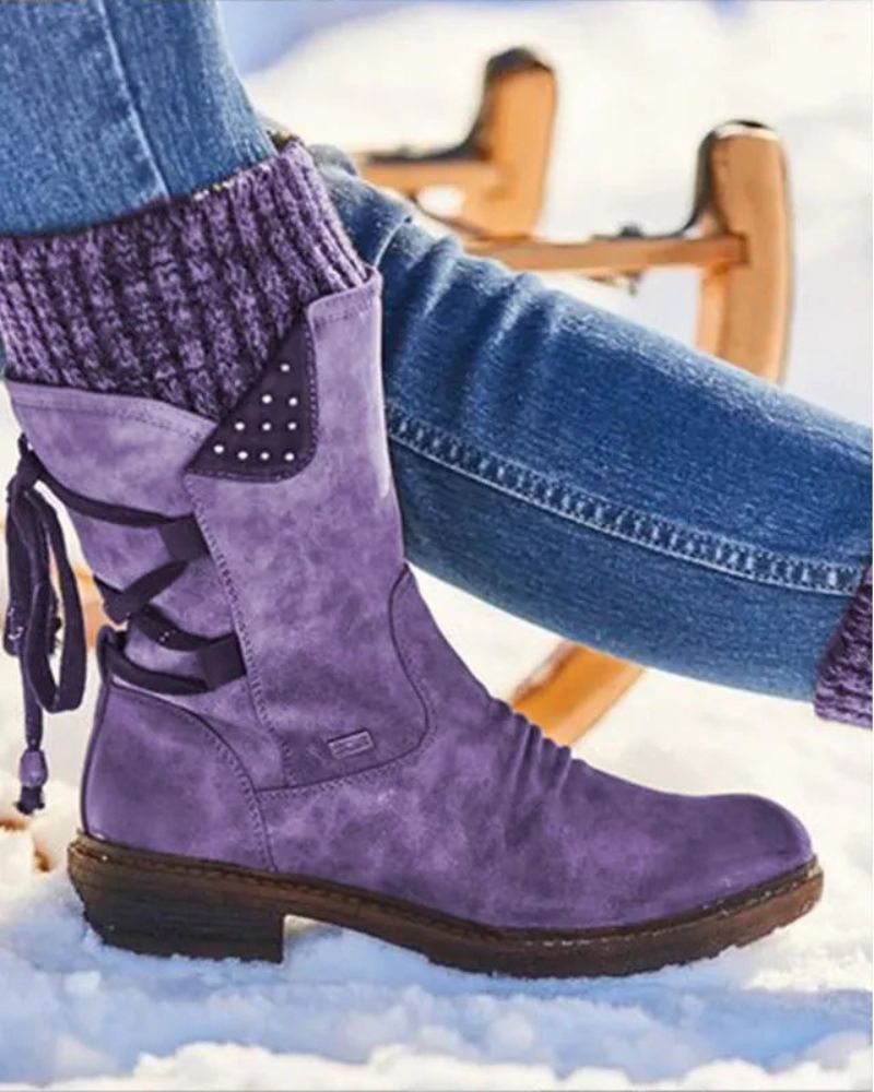 Genuine Leather Boots Winter Warm