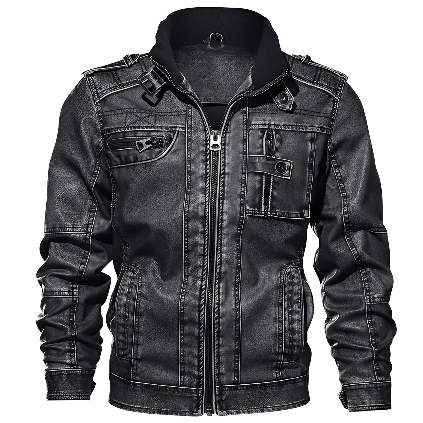 Men's Elegant Leather Jacket Style