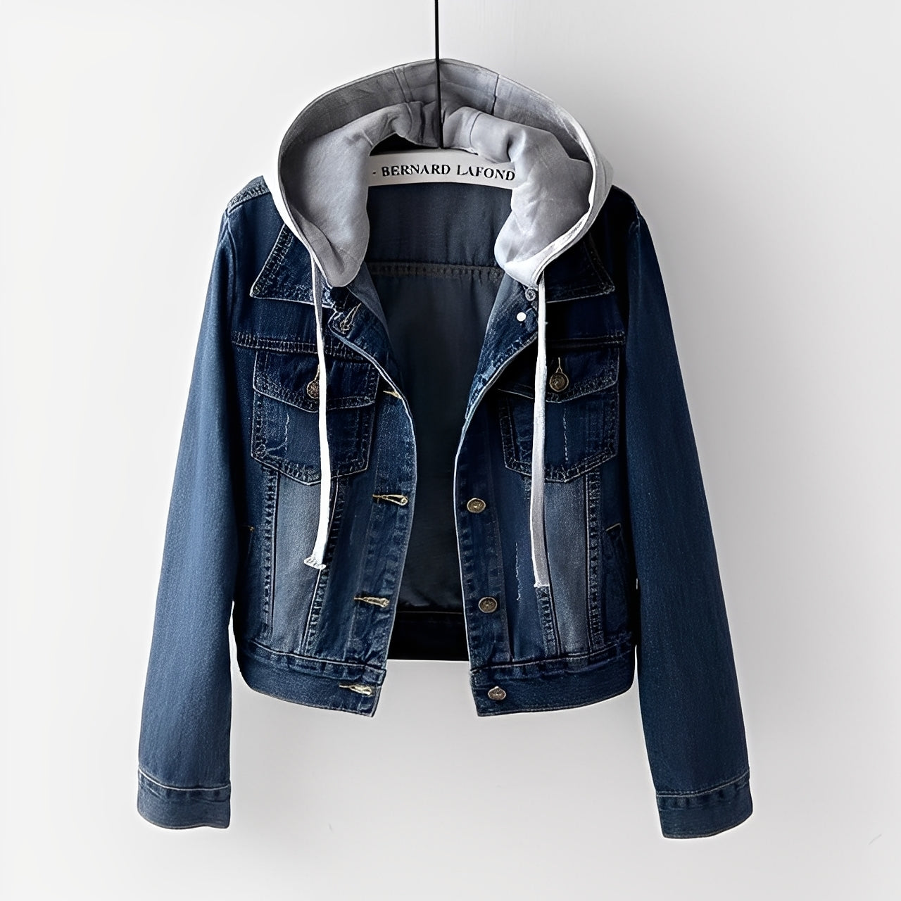 Stylish women's jacket with detachable hood