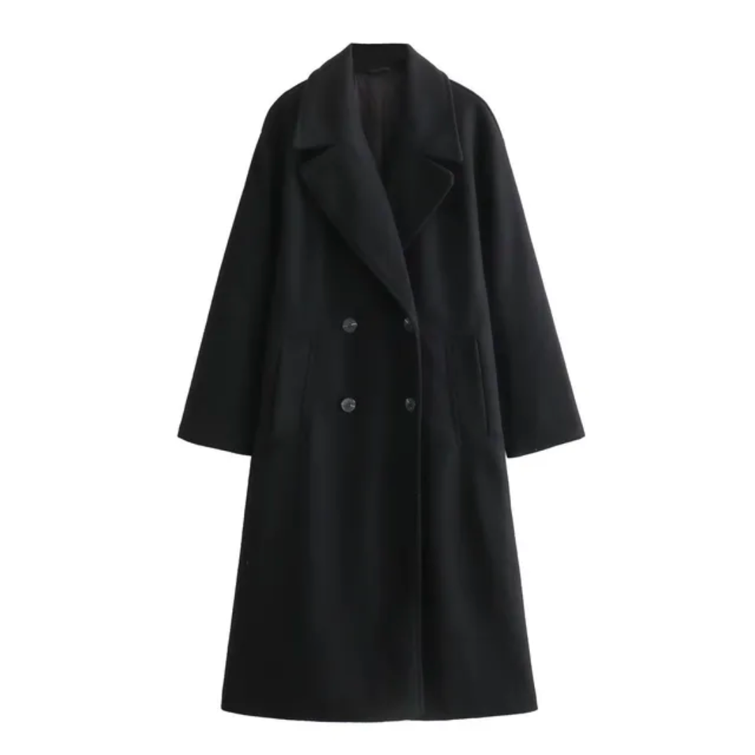 Elegant winter coat women's scarf