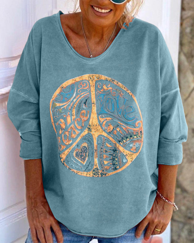 Stylish top with cool print