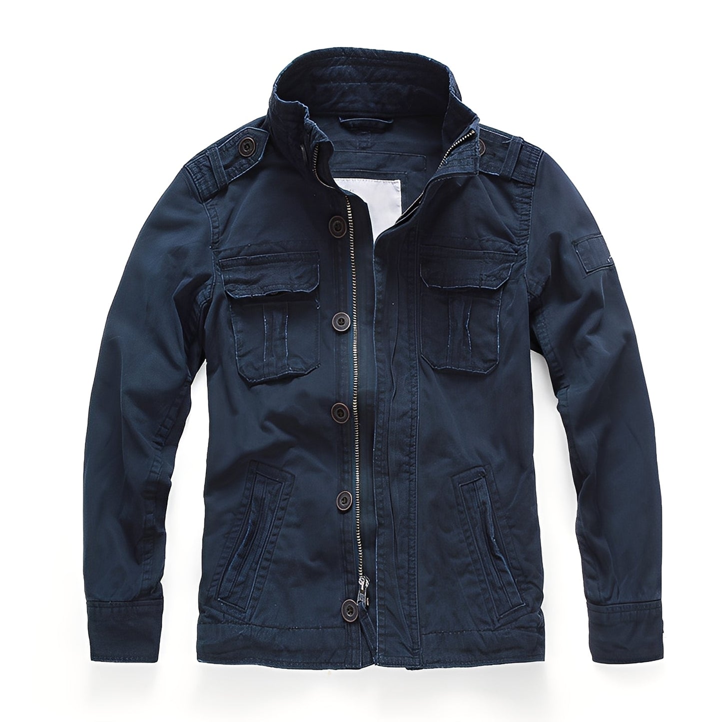 Men's Classic Denim Jacket with Pockets