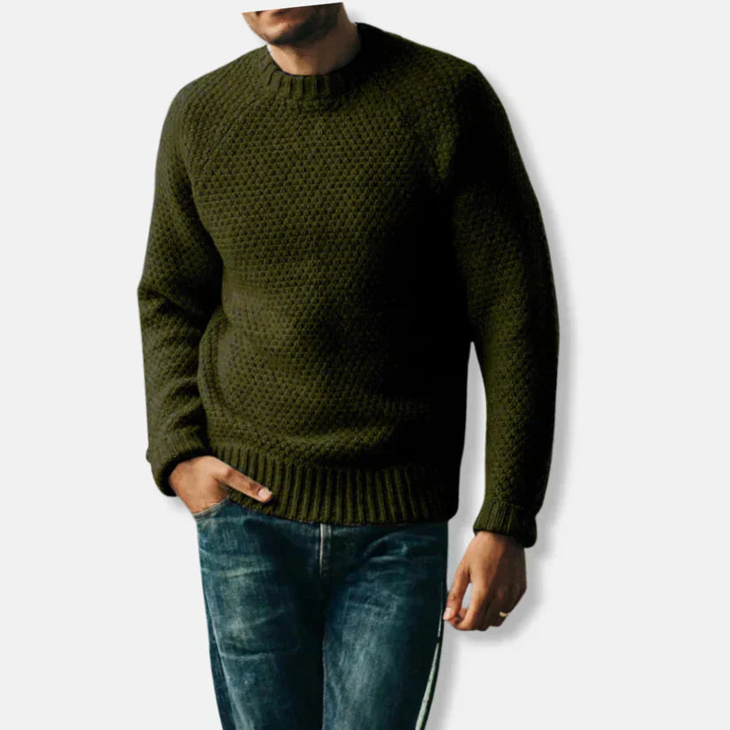 Kai - Wool sweater Comfortable Crew neck
