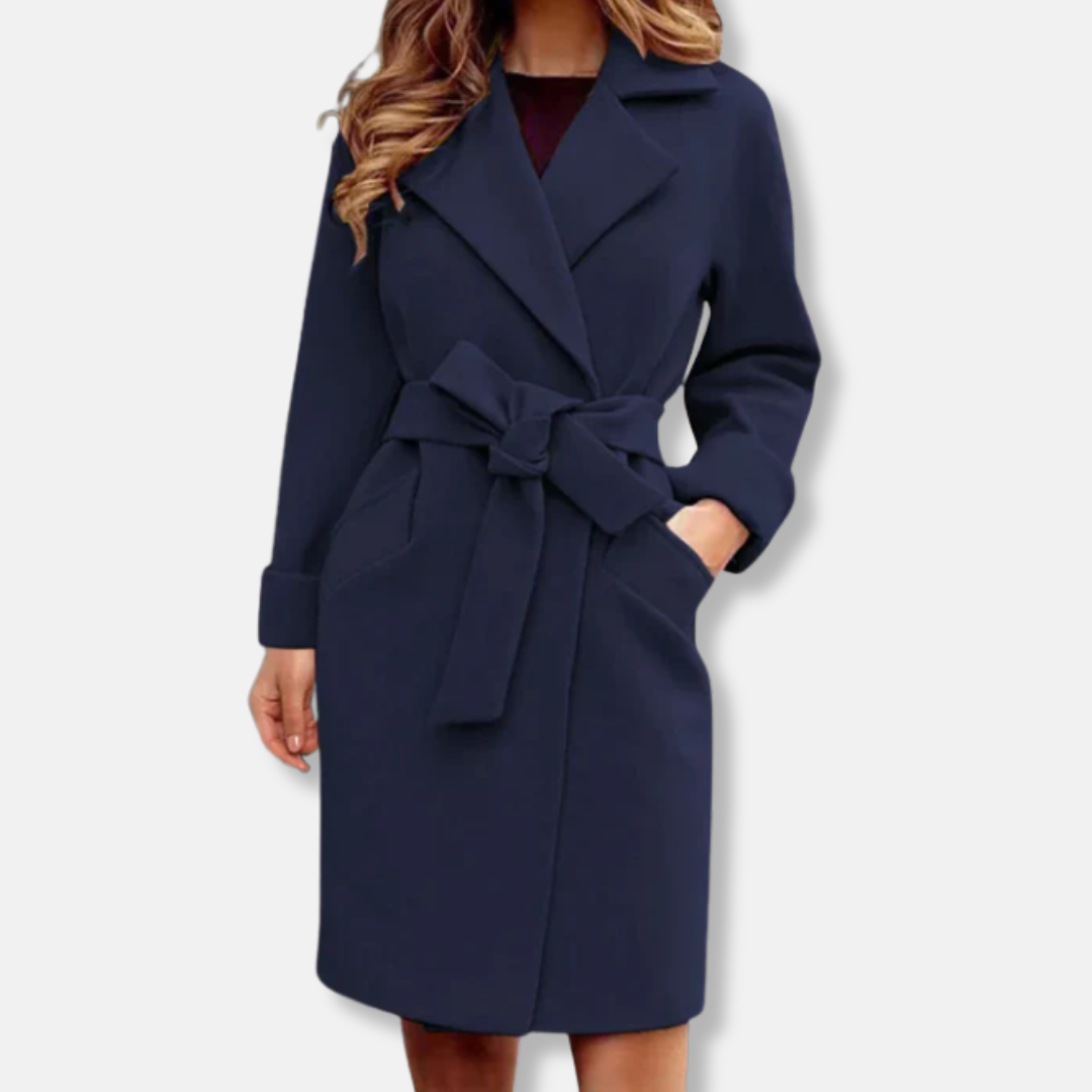Ladies' shoes are not included, it's a trench coat:
Elegant Trench Coat Women Classic Knee-Length