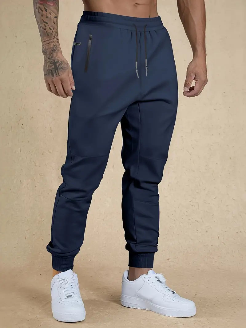 Comfortable men's trousers with drawstring and loose fit