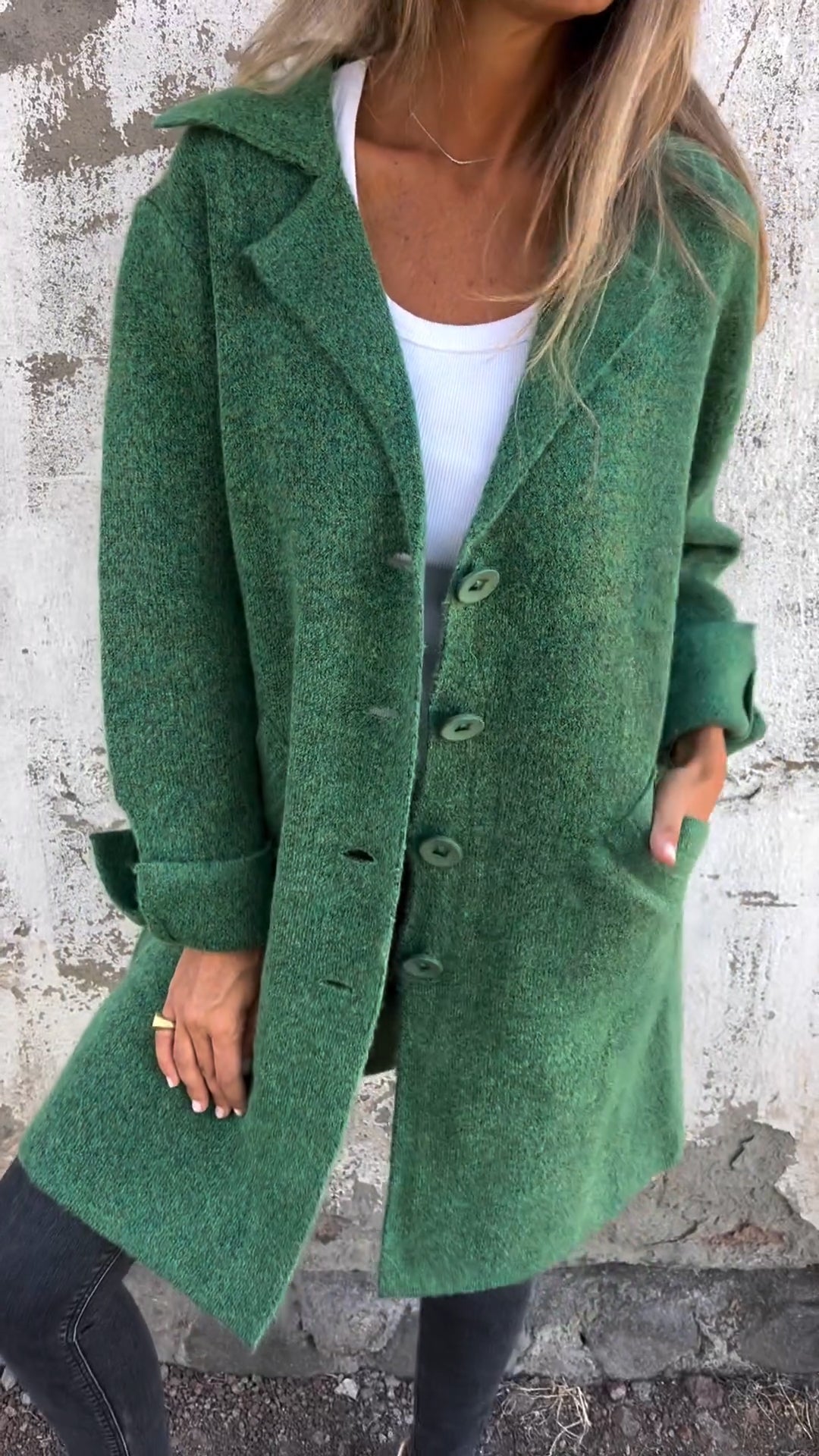 Elegant Women's Long Stylish Coat