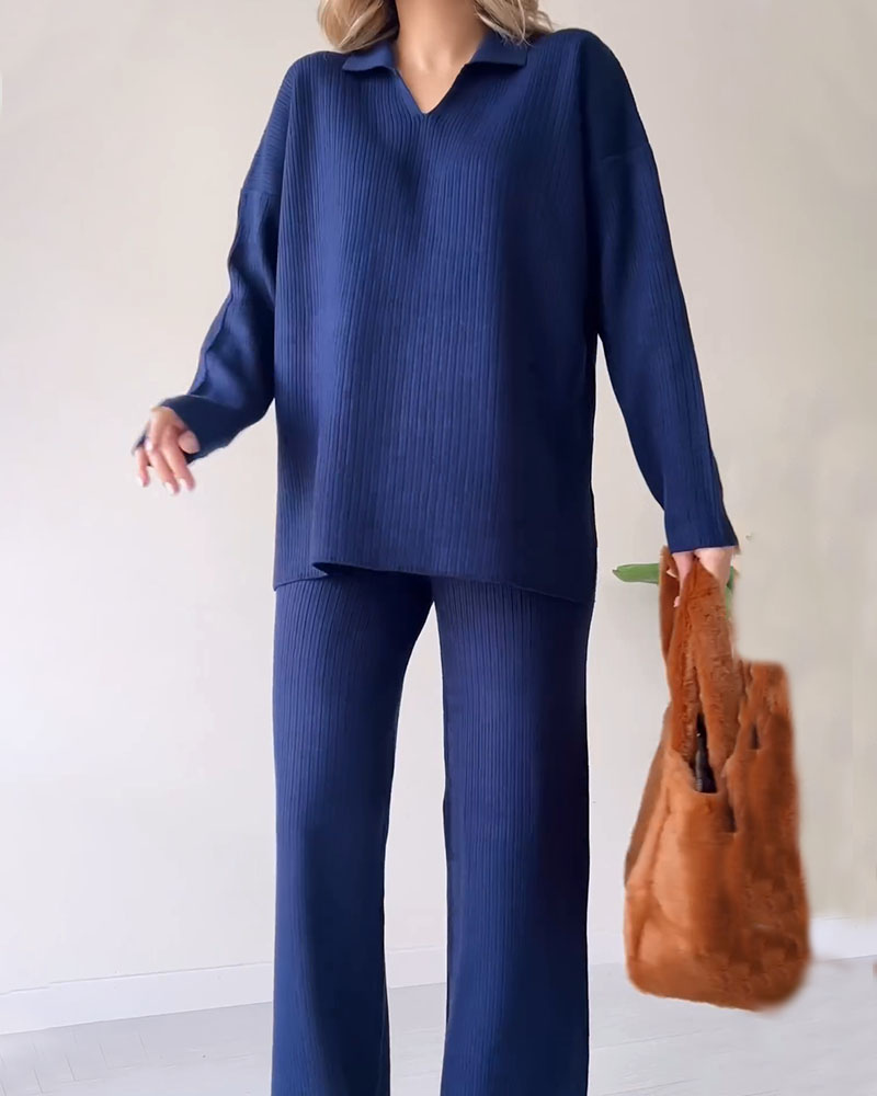 Women's Casual Twin-Set Knitwear